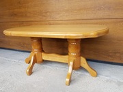 Ława drewniana owalna
