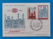 Karty poczt.6szt. Zakłady chemiczne Blachownia w kedzierzynie-Koźlu 1987r. 