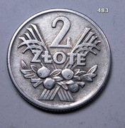 2 zł jagody, kłosy z PRL z 1960 roku  piękna moneta  nr. 483