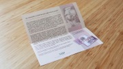 Folder 90. Rocznica Niepodległości do banknotu 10zł | 2008 r. |J. PIŁSUDSKI