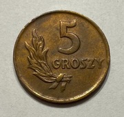 5 gr groszy 1949 - brąz