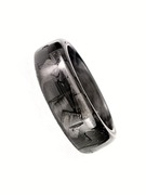 PIERŚCIONEK FORGED CARBON rozmiar 18 ELEGANCJA W CZERNI