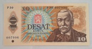 10 koron 1986 Czechosłowacja seria P30 007996