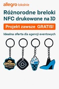 Brelok NFC z personalizacją – logo, social media, kontakt – Twój projekt!
