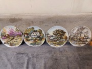 Zestaw porcelanowych talerzy "Cztery pory roku