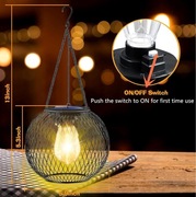 Lampki Solarne Zewnętrzne Piękne Wodoodporne Wiszące