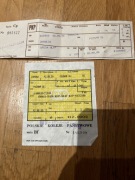 Bilety kolejowe Poznań - Jarocin 1992