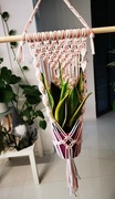 Makrama kwietnik wiszący na ścianę boho zamowienie