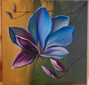 Obraz ręcznie malowany Magnolia