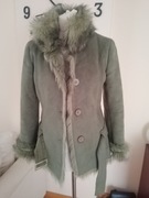 Kożuszek damski zielony rozmiar S