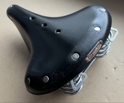 Siodełko Skórzane BROOKS B66S ENGLAND Wygodne Na sprężynach Vintage Retro