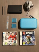 Konsola Nintendo DSi + Ładowarka + Etui + 2 gry