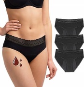 MAJTKI DAMSKIE BAWEŁNIANE MENSTRUACYJNE  3SZT  L
