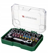 PARKSIDE Nowy Zestaw 31 el Klucz / Grzechotka 1/4 + Śrubokręt 125mm Kraków