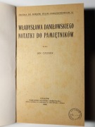 Władysława Daniłowskiego notatki do pamiętnika Czubek 1908