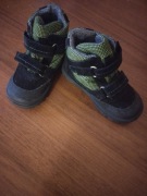 RENBUT TRZEWIKI BUTY JESIEŃ WIOSNA WODOODPORNE CZARNO ZIELONE R 24