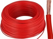 Przewód LgY 2,5mm2 czerwony H07V-K jednożyłowy.
