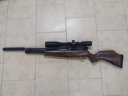 Wiatrówka pcp BSA Buccaneer, luneta, tłumik