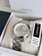 NOWY Zegarek Seiko SBTQ039 Chronograf | JDM Japonia | Pełen Komplet