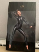 F162 Powerwetlook overall with leash and two-way z