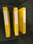 Zestaw Teczki papierowe sztywne A4 żółte -3szt