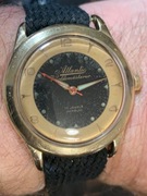 Zegarek Atlantic worldmaster pozlacany 36mm w oryginale 