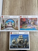 Puzzle King 3x1000 elementów 68x49cm