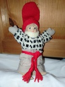 chłopczyk świąteczna figurka vintage retro 16 cm