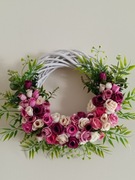 Wiosenny wianek ozdobny handmade na drzwi/ ścianę 