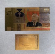 Lech Kaczyński Warto Być Polakiem Złoty Banknot 24K Skarbnica Polska