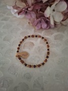 Bransoletka handmade z naturalnych kamieni granat piasek pustyni hematyt 