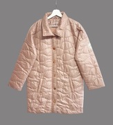 Damska lekka pikowana kurtka wiosenna - jesienna pudrowy róż Polwar 40/L