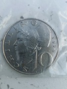 Moneta kolekcjonerska zł10 SCHILLING  1974 ROK - AUSTRIA