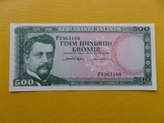 Islandia 500 Kronor 1961 P-45 UNC