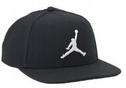 NIKE JORDAN AIR JUMPMAN CZARNA CZAPKA Z DASZKIEM SNAPBACK L/XL BEJSBOLÓWKA