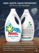 Żel Ariel White 5,775L – 120 Prań – Idealna Biel XXL