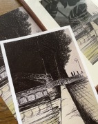 Print plakat pejzaż Paryża