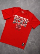 Czerwony tshirt Ecko Unltd. Streetwear Rap S