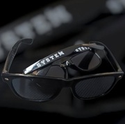 Okulary przeciwsłoneczne, plastik, metal, czarny, 50SZT  