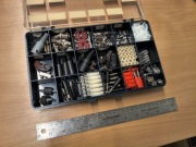 Wielki Zestaw Elektronika: Kondensatory, Złącza BNC, Radiatory, LED...