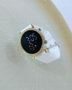 Śliczny zegarek Kurren LED na silikonowym pasku, cyrkonie