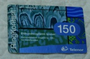 karta telefoniczna  zużyta TELENOR kraje skandynawskie