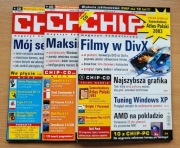 CHIP - czasopisma z roczników 2003 i 2004 (3 czasopisma) + 3 płyty