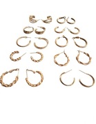 Kolczyki pozłacane stal chirurgiczna 