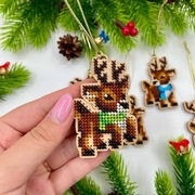 Zestaw haftu koralikovego na driewnie 