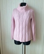 Windsmoor pastelowy sweter golf w warkocze S M