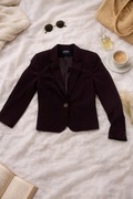 Elegancka marynarka bordo | żakiet taliowany