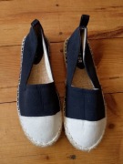 czarne espadryle 38