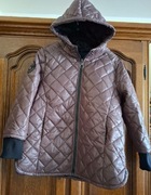 Kurtka zimowa czekolada z kapturem .Nowa Rozm 2XL Sprzedam taniej 120 zł 