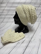 Komplet Merino czapka mitenki